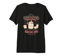 Funny Baker Introverso Il Mio lievito Madre Starter Vita Sociale Maglietta Premium