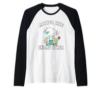 Funny Baking Mom Saying for GNOME Lover Cooking Grandma Maglia con Maniche Raglan