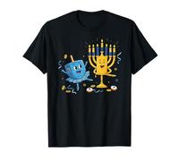 Funny Ballet Dreidel Menorah Hanukkah per Bambini da Donna e da Uomo Maglietta