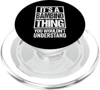Funny Bambino Quote It's A Bambino Thing Cat Lover PopSockets PopGrip per MagSafe