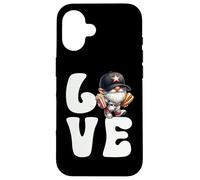 Funny Baseball Hot Dog Gnome Grandpa Love Baseball Graphic Custodia per iPhone 16