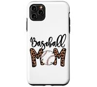 Funny Baseball Mom Leopard Print Softball Mom Mother's Day Custodia per iPhone 11 Pro Max