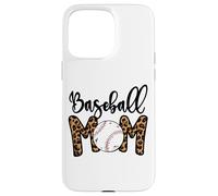 Funny Baseball Mom Leopard Print Softball Mom Mother's Day Custodia per iPhone 15 Pro Max