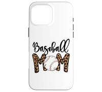 Funny Baseball Mom Leopard Print Softball Mom Mother's Day Custodia per iPhone 16 Pro Max