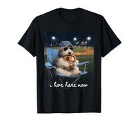 Funny Baseball Mom Sheepdog Vivo Qui Adesso Maglietta