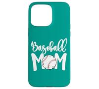 Funny Baseball Mom White Print Softball Mom Mother's Day Custodia per iPhone 15 Pro Max