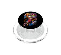 Funny Basketball Player Illustration Graffiti Art PopSockets PopGrip per MagSafe