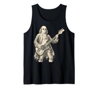 Funny Bass Face Ben Franklin School History Musician Theme Canotta
