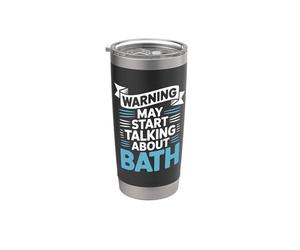 Funny Bath Warning potrebbe iniziare a parlare di Bath Bicchiere termico in acciaio inox doppia parete