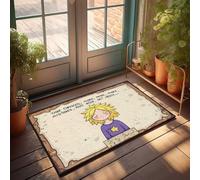 Funny Bathroom Rugs Embrace Creativity: Take Chances, Make Mistakes, Get Messy! Zerbino Welcome-Ish per porta d'ingresso (65 x 90 cm)