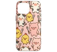 Funny BBQ Farm Animals Kawaii Barnyard Crew Pattern Custodia per iPhone 16 Pro Max