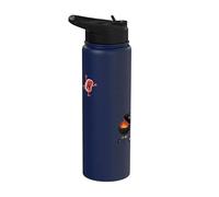Funny BBQ Grilling Steak Jumping On Grill Stainless Steel Insulated Water Bottle