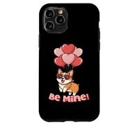 Funny Be Mine Valentines Day Heart Balloons Corgi Dog Lover Custodia per iPhone 11 Pro