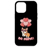 Funny Be Mine Valentines Day Heart Balloons Corgi Dog Lover Custodia per iPhone 12 Pro Max