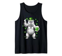 Funny Bear Beer St Patrick’s Day Cool Shamrock Irish Party Canotta