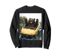 Funny Bear Roller Coaster Meme Silly Graphic Felpa