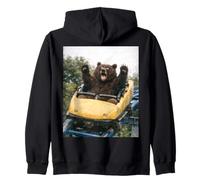 Funny Bear Roller Coaster Meme Silly Graphic Felpa con Cappuccio