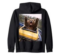 Funny Bear Roller Coaster Meme Silly Graphic Felpa con Cappuccio