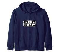 Funny Beard Lover Gift Idea for Men Who Live the Outlaw Life Felpa con Cappuccio