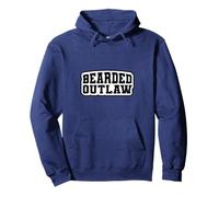 Funny Beard Lover Gift Idea for Men Who Live the Outlaw Life Felpa con Cappuccio