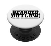 Funny Beard Lover Gift Idea for Men Who Live the Outlaw Life PopSockets PopGrip Adesivo