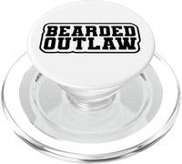 Funny Beard Lover Gift Idea for Men Who Live the Outlaw Life PopSockets PopGrip per MagSafe