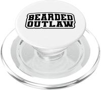 Funny Beard Lover Gift Idea for Men Who Live the Outlaw Life PopSockets PopGrip per MagSafe