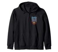Funny Bearded Gamer Dad Gaming Dad Beard Legend Father's Day Felpa con Cappuccio