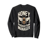 Funny Bee Honey Direttore Produzione Apicoltore Felpa