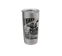Funny Beer Lover I Make Pour Decisions Hands - Bottiglia da pinta Bicchiere termico in acciaio inox doppia parete
