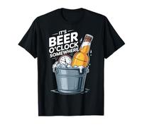 Funny Beer O’Clock National Beer Day Celebration Brew Fan Maglietta