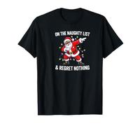 Funny Big Nick Energy Christmas Santa African American Maglietta