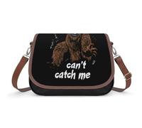Funny Bigfoot Can't Catch Me - Borsa a tracolla da donna, alla moda, con tracolla regolabile