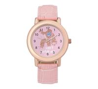 Funny Bigfoot Can't Catch Me Orologio da polso da donna personalizzato alla moda con cinturino morbido regalo per compleanni San Valentino