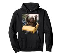 Funny Bigfoot Roller Coaster Meme Silly Graphic Sasquatch Felpa con Cappuccio