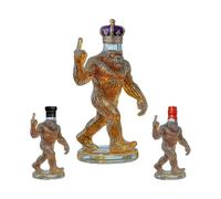 Funny Bigfoot Whiskey Bottle Engraved Sasquatch-shaped Glass Decanter for Whiskey Wine Funny Rustic Bar Lodge Cabin Decor Gift for Bigfoot Lovers