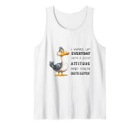 Funny Bird Grumpy Duck Sarcastic Quote Humor Joke Men Women Canotta