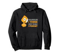 Funny Bird Statement Sometimes I think But then I Forget Felpa con Cappuccio