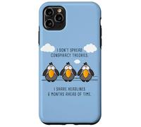 Funny Birds Chatting: I Don't Spread Conspiracy Theories Custodia per iPhone 11 Pro Max