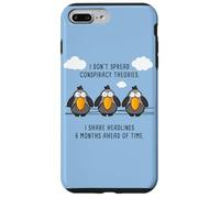 Funny Birds Chatting: I Don't Spread Conspiracy Theories Custodia per iPhone 7 Plus/8 Plus