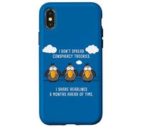 Funny Birds Chatting: I Don't Spread Conspiracy Theories Custodia per iPhone X/XS