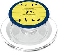 Funny Birds Chatting: I Don't Spread Conspiracy Theories PopSockets PopGrip per MagSafe