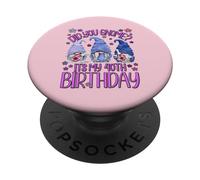 Funny Birthday Gnomes Did You Gnome Its My 40th Birthday PopSockets PopGrip Adesivo
