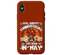 Funny Birthday Whiskey Gnomes For Women Who Are Born In May Custodia per iPhone X/XS