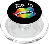 Funny Bite Me Halloween Costume Vampire Lips LGBTQ+ Pride PopSockets PopGrip per MagSafe