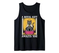 Funny Black Cat A Royal Gift Awaits You Lettiera per gatti Canotta