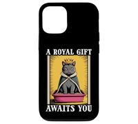 Funny Black Cat A Royal Gift Awaits You Lettiera per gatti Custodia per iPhone 12/12 Pro