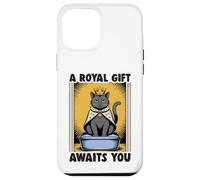 Funny Black Cat A Royal Gift Awaits You Lettiera per gatti Custodia per iPhone 12 Pro Max