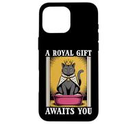 Funny Black Cat A Royal Gift Awaits You Lettiera per gatti Custodia per iPhone 16 Pro Max