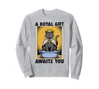 Funny Black Cat A Royal Gift Awaits You Lettiera per gatti Felpa